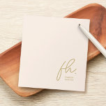 Script Monogram Modern Minimal Blush Pink Simple Notitieblok<br><div class="desc">Script Monogram Modern Minimal Blush Pink Simple Notitieblok</div>