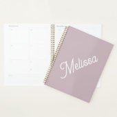Script monogram, modern paars planner (Display)