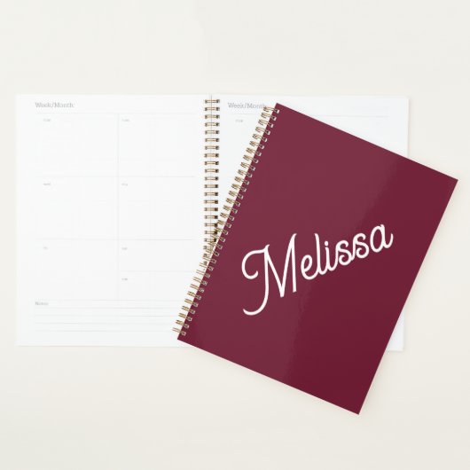 Script monogram, modern rood planner (Display)