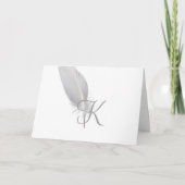 Script Monogram Note Cards - Chicken Scratch Notitiekaartje (Voorkant)
