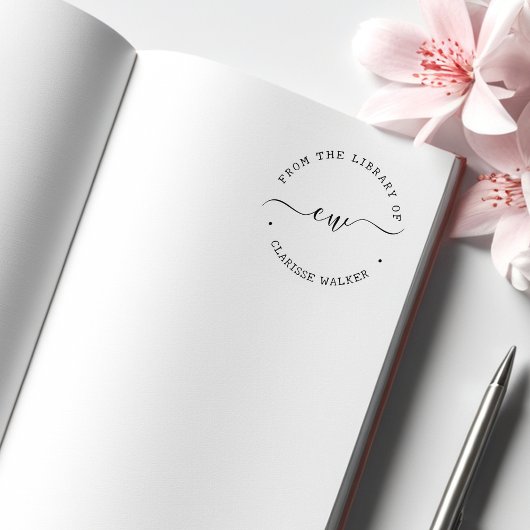 Script Monogram Uit de Bibliotheek Van  Rubberstempel