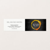 Script Monogram Visitekaartje (Buitenkant ongevouwen)