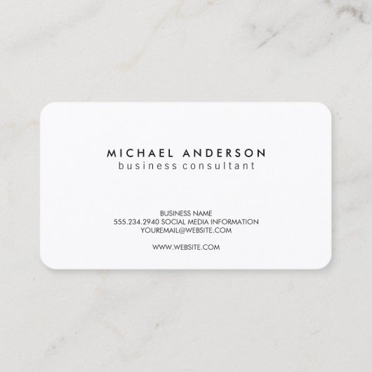 Script Monogram Visitekaartje (Achterkant)