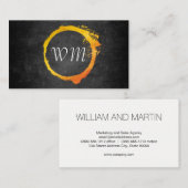 Script Monogram Visitekaartje (Voorkant / Achterkant)