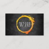 Script Monogram Visitekaartje (Voorkant)