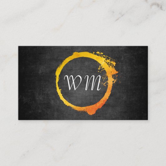 Script Monogram Visitekaartje (Voorkant)