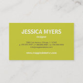 Script Monogram Visitekaartje (Limoen) (Achterkant)