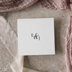 Script Monogram Wedding Napkins Servet