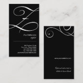 Script Monogram Z Visitekaartje (Voorkant / Achterkant)