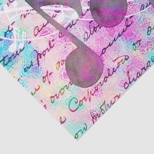  script muzieknoten tissuepapier (Detail)