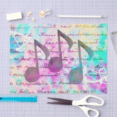  script muzieknoten tissuepapier (Craft)