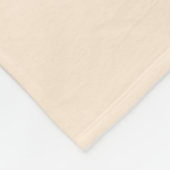 Script Naam Beige Gradiënt Herhalende Naam Fleece Deken (Hoek)
