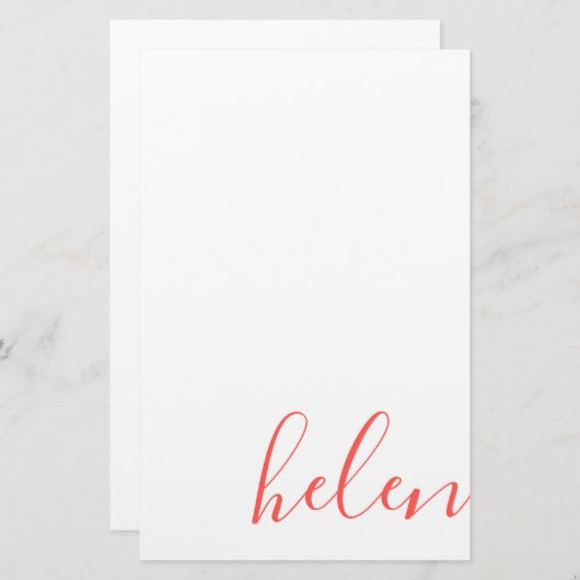 script naam briefpapier (Voorkant / Achterkant)