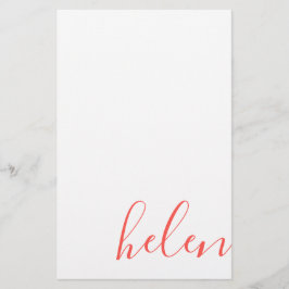 script naam briefpapier