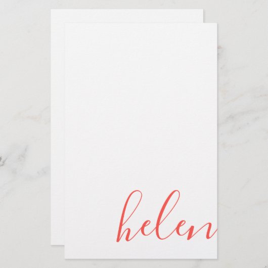 script naam briefpapier (Voorkant / Achterkant)