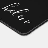 Script Naam Classic Zwart-Wit Gepersonaliseerd Bureaumat (Hoek)
