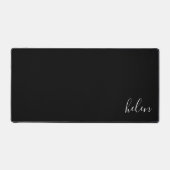 Script Naam Classic Zwart-Wit Gepersonaliseerd Bureaumat (Voorkant)