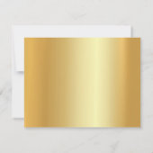 Script Naam Elegant Faux Gold Sjabloon Modern (Achterkant)