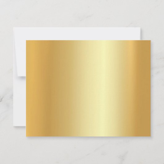 Script Naam Elegant Faux Gold Sjabloon Modern (Achterkant)