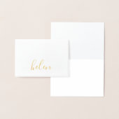 Script Naam Gepersonaliseerd  Folie Kaarten (Display)