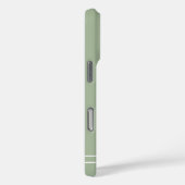 Script Naam Minimalistische Groene Eucalyptus Case-Mate iPhone Case (Achterkant / Rechts)
