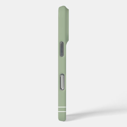 Script Naam Minimalistische Groene Eucalyptus Case-Mate iPhone Case (Achterkant / Rechts)