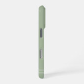 Script Naam Minimalistische Groene Eucalyptus iPhone Hoesje (Rechterkant)