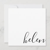 script naam notitiekaartje (Voorkant)