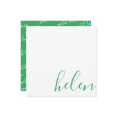 script naam notitiekaartje (Voorkant / Achterkant in situ)