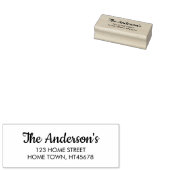 Script Naam Retouradres Rubberstempel (Gestempeld)