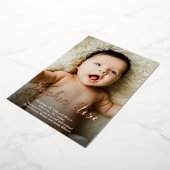 Script Naam Verticale foto's Geboorte Aankondiging (Gedraaid)