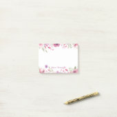 Script Naam Waterverfrozen Post-it® Notes (Op bureau)