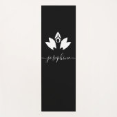 Script Naam Yoga Pose Lotus Gepersonaliseerd Yogamat (Voorkant)
