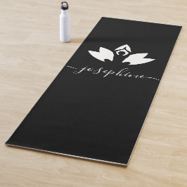 Script Naam Yoga Pose Lotus Gepersonaliseerd Yogamat