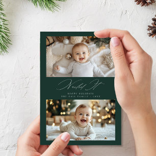 Script Nailed it Kids 2 Foto Kerstmis Groen  Feestdagenkaart