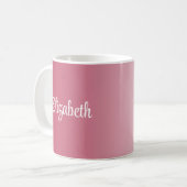 Script Name Elegant Trend Color Viva Magenta Koffiemok (Voorkant links)