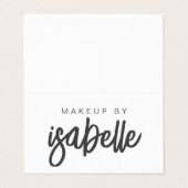 Script Name Make-up Artist Visitekaartje (Buitenkant ongevouwen)