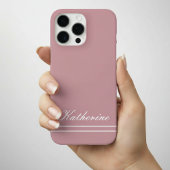 Script Name Minimalist Dusty Rose Case-Mate iPhone Case