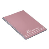 Script Name Minimalist Dusty Rose Notitieboek (Rechterzijde)