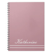 Script Name Minimalist Dusty Rose Notitieboek (Voorkant)