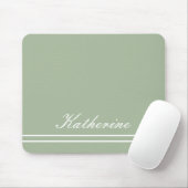 Script Name Minimalist Green Eucalyptus Muismat (Met muis)