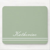 Script Name Minimalist Green Eucalyptus Muismat (Voorkant)