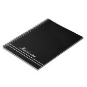 Script Name Minimalist Midnight Black Notitieboek (Linkerzijde)
