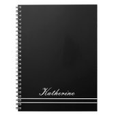 Script Name Minimalist Midnight Black Notitieboek (Voorkant)
