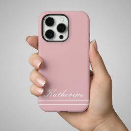 Script Name Minimalist Pink iPhone 16 Pro Hoesje