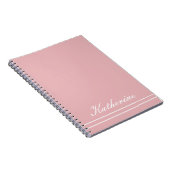 Script Name Minimalist Pink Notitieboek (Rechterzijde)