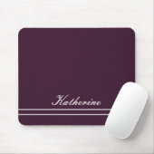 Script Name Minimalist Plum Muismat (Met muis)