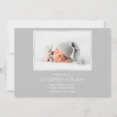 Script Name Photo Baby Birth Announements (Achterkant)