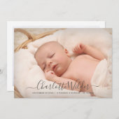 Script Name Photo Birth Announement (Voorkant / Achterkant)