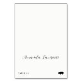 Script Name Pork Meal Option Place Card Kaart (Voorkant)